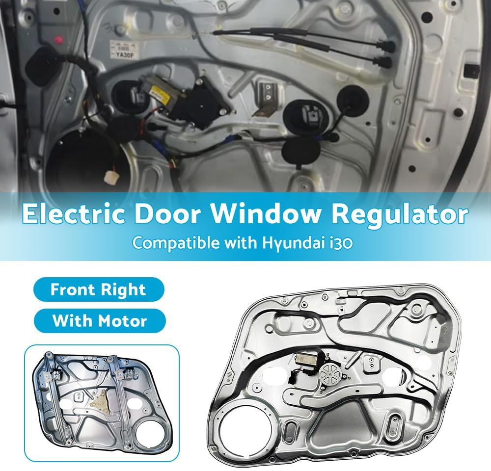 MAX COOL Electric Door Window Regulator with Motor Front Right Suitable for Hyundai I30 image number 3