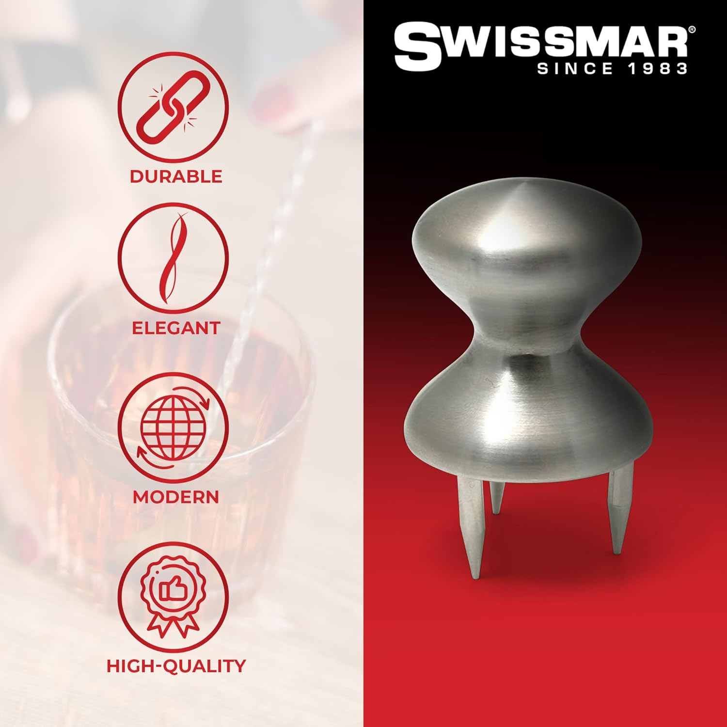 Swissmar SK3624SS Cheese Holder, Stainless Steel image number 3