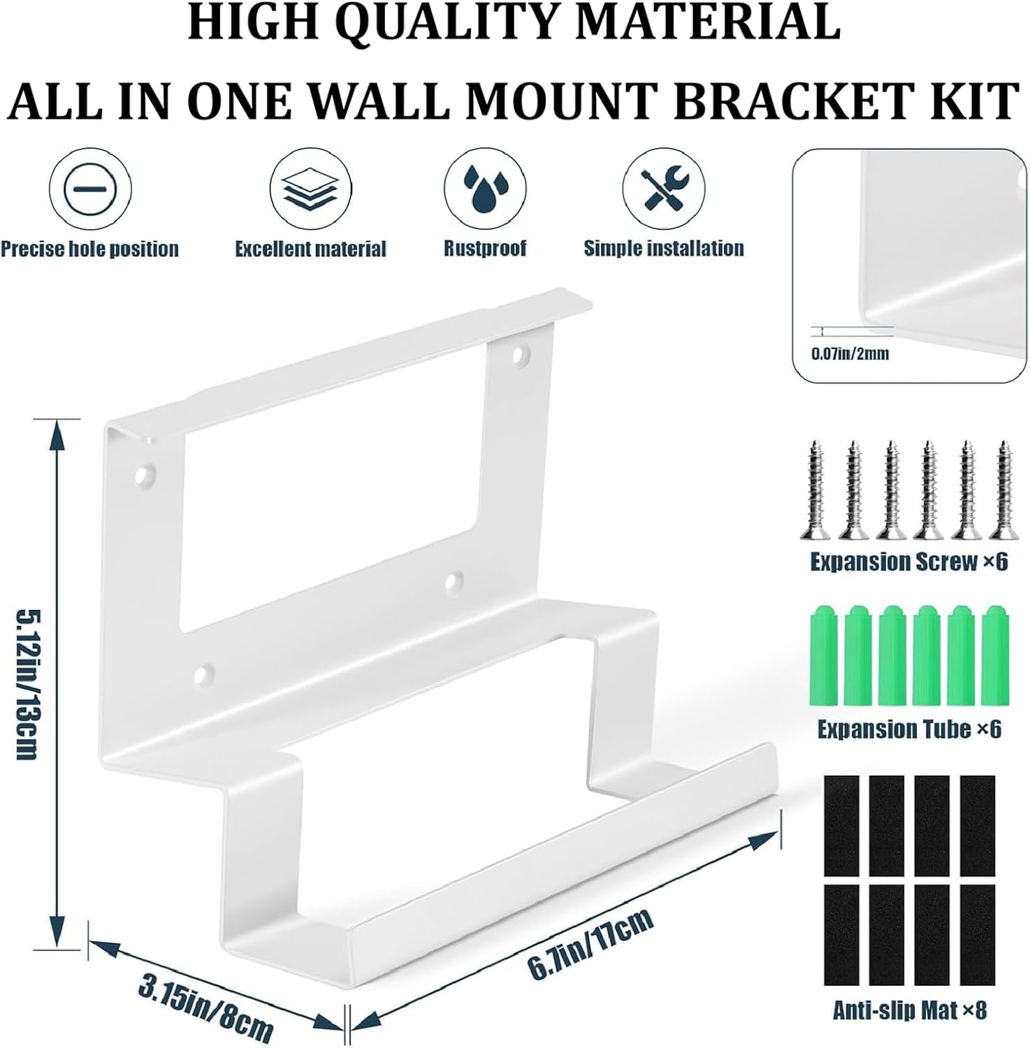 Gen 3 Mount, 2 in 1 Standard V3 Mesh Router Wall Mount, Internet Kit Satellite for Gen 3 Standard Router, Metal Router Mounting Kit for Home, RV, Boat image number 3