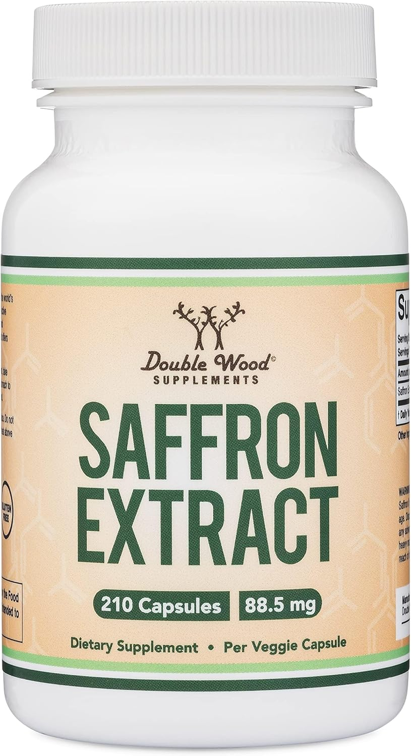 Double Wood Supplements Saffron Supplement - Saffron Extract 88.5Mg Capsules (210 Count) for Eyes, Retina, and Lens Health (Appetite Suppressant for Healthy Weight Management) By image number 2