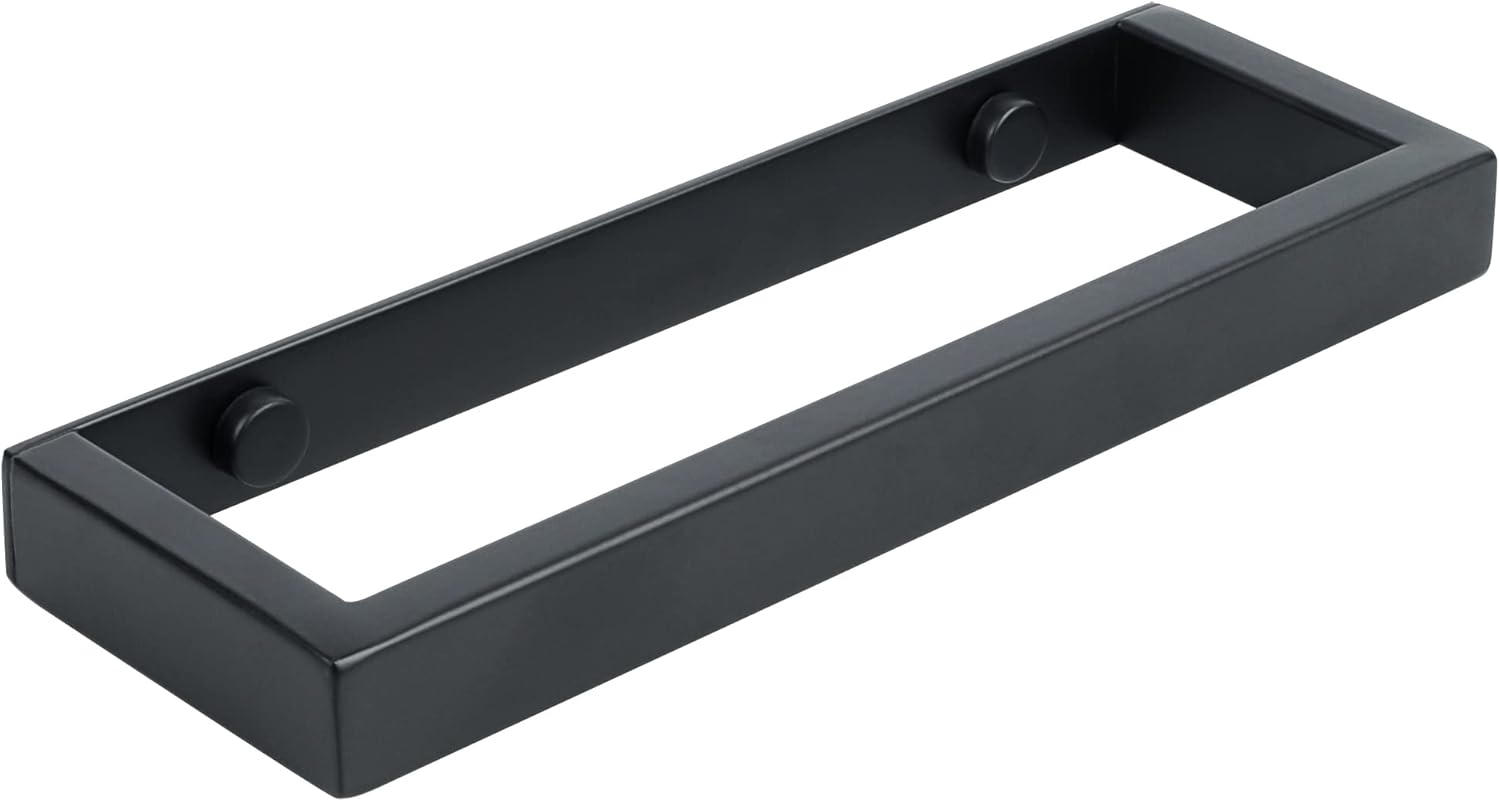 Alise Bath Towel Bar,Wall Mount Towel Holder Towel Rack Towel Hanger for Bathroom Lavatory,8 Inch SUS304 Stainless Steel Towel Rail,Matte Black GJF020-B image number 2