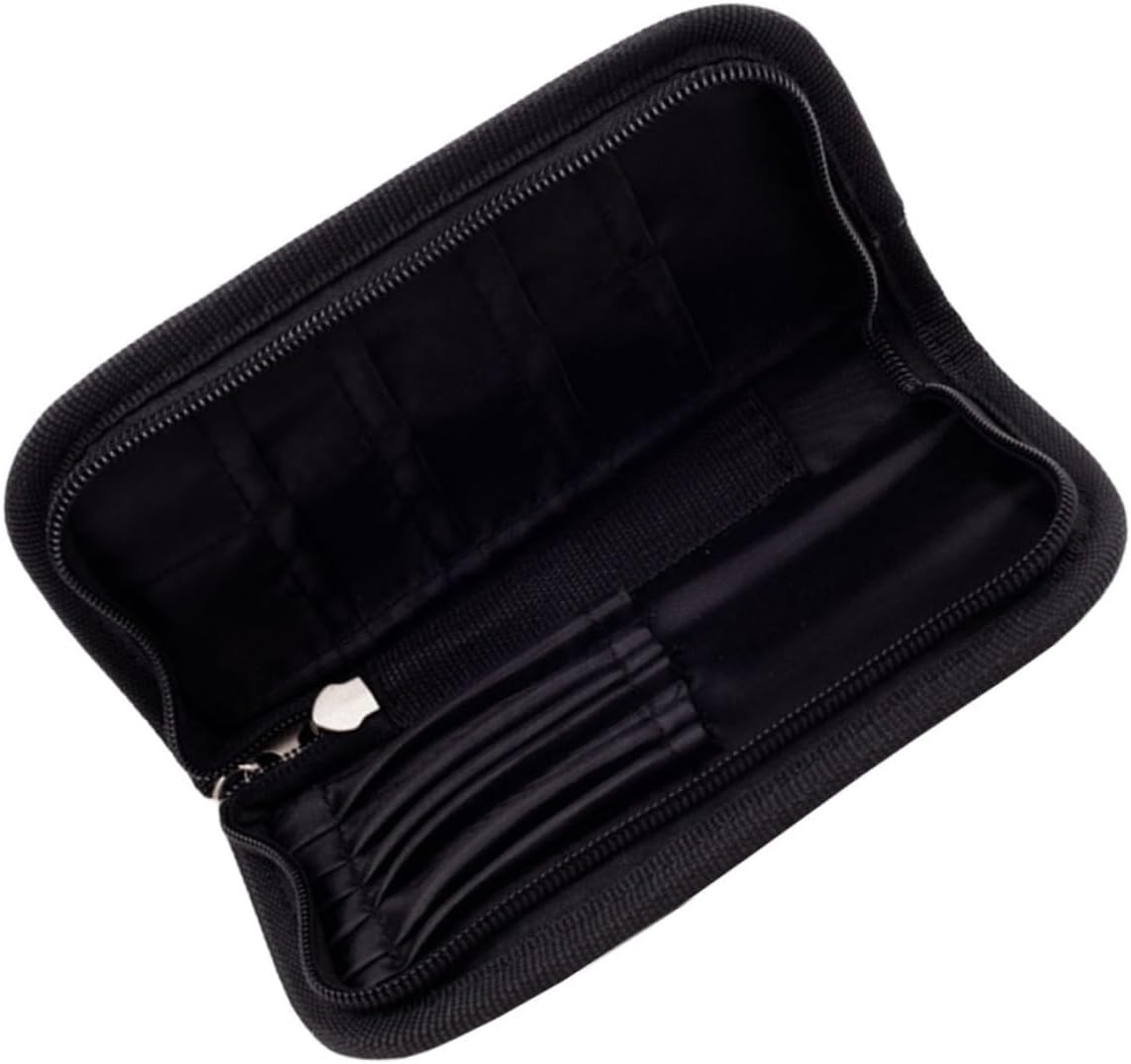 Luxshiny Portable Darts Bag Zipper Organizer Oxford Cloth Pouch Lightweight Black Compact Travel Case for Leisure Sports image number 3