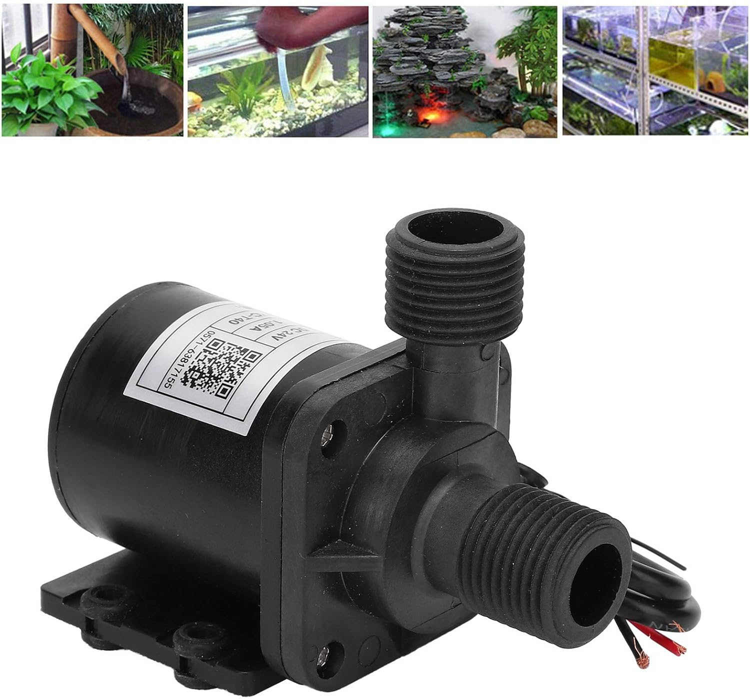 Mini DC Brushless Circulating Pump, High Efficiency Stable Operation, Home Water Booster Electric Drive IP68, Water Hydraulic Tools image number 6