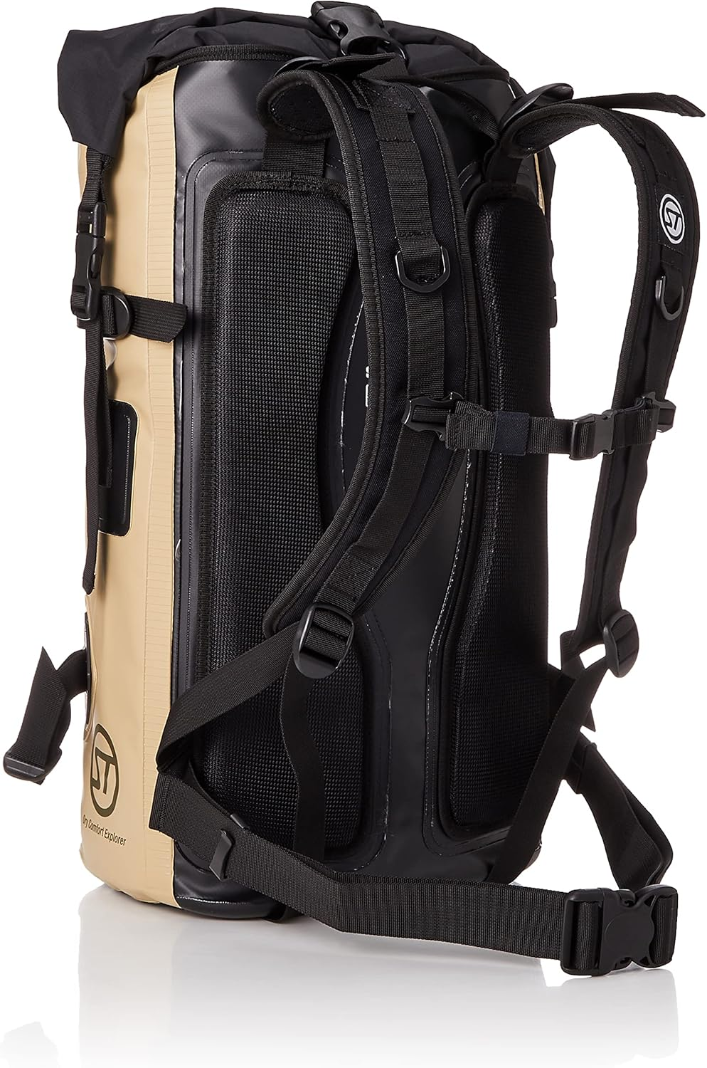 Stream Trail Dry Tank Waterproof Backpack 1.5 Gal (40 L) D2 SAND Large, Beige (Sand), 大
