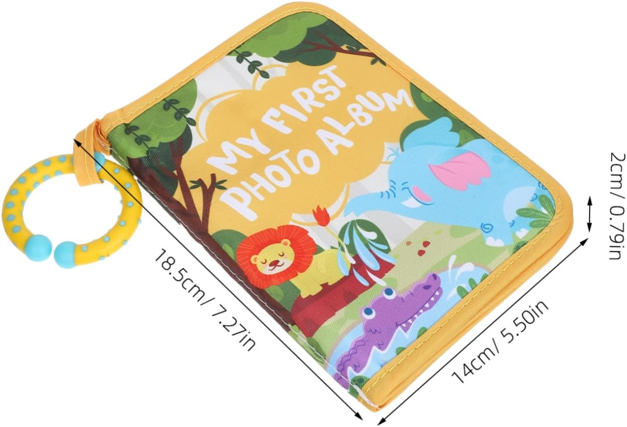 Soft Baby Photo Albums: My First Family Fabric Photo Book Cloth Keepsake Album - for Baby Shower Toddler Boy Girl Newborn Early Memories image number 5