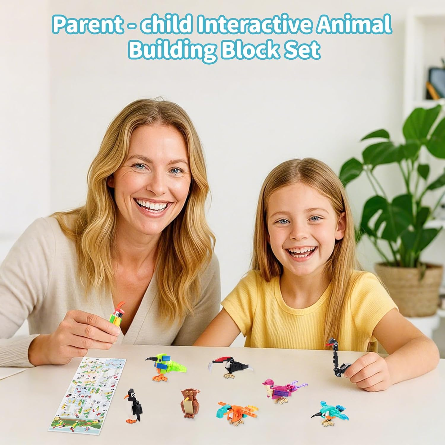 STEFUEWILL17 12Pcs Mini Building Blocks Set - Building Blocks Animals Creative Set, Mini for Children and Teenagers, Construction Toy for Assembling Birds, Bird image number 3