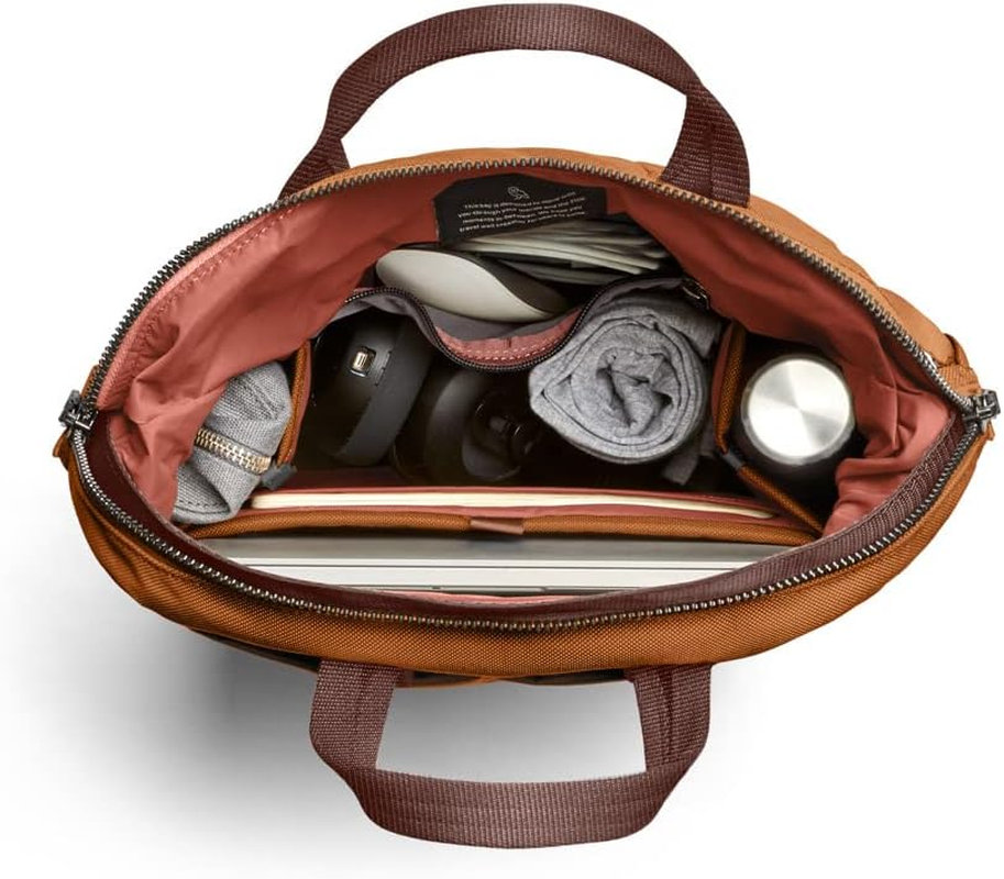 Bellroy Tokyo Totepack, Water-Resistant Woven Convertible Backpack and Tote Bag - Bronze - Raven image number 2