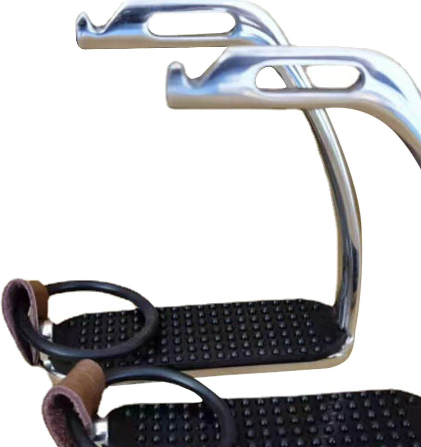 Horse Riding Stirrups 2Pieces Durable Training Tool Hose Saddle Safety Stirrup for Equestrian Sports Outdoor Men and Women image number 3