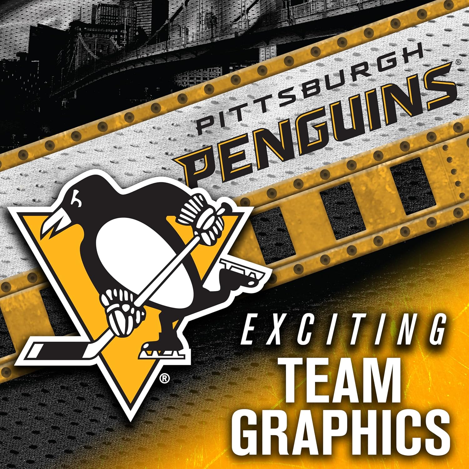 Franklin Sports NHL Team Logo Mini Hockey Goalie Mask with Case - Collectible Goalie Mask with Official NHL Logos and Colors image number 6