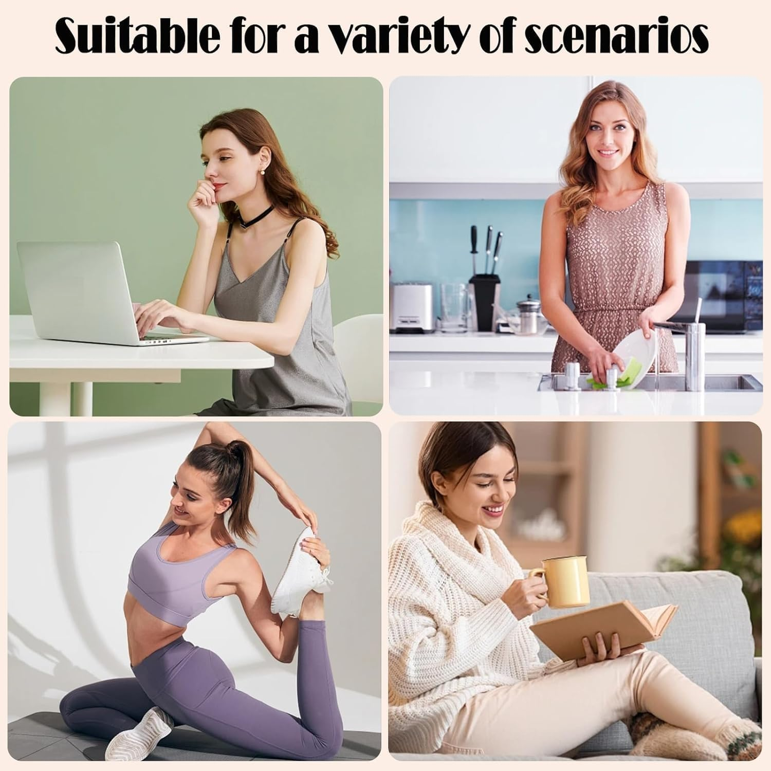 Chin Strap for Women,Reusable Face Strap,Adjustable V Line Mask, Breathable,Comfortable Chin Strap for Women (Skin, One Size) image number 2