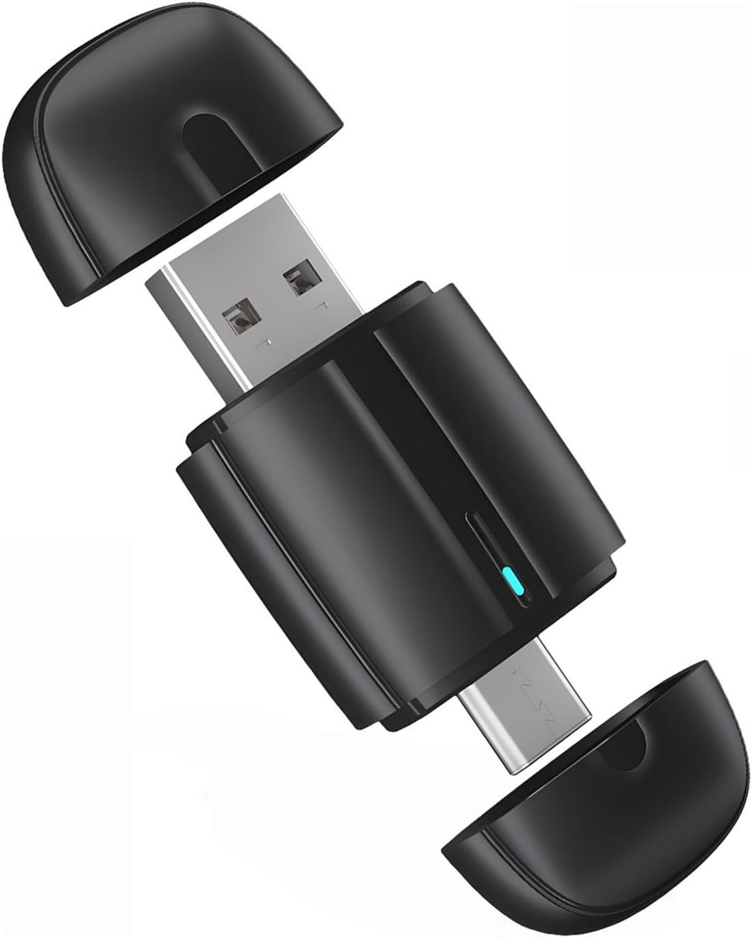 Wireless Carplay Adapter 2 in 1 for Iphone & Android，Car Accessories, Auto Convert Wired to Wireless Carplay, Black image number 2