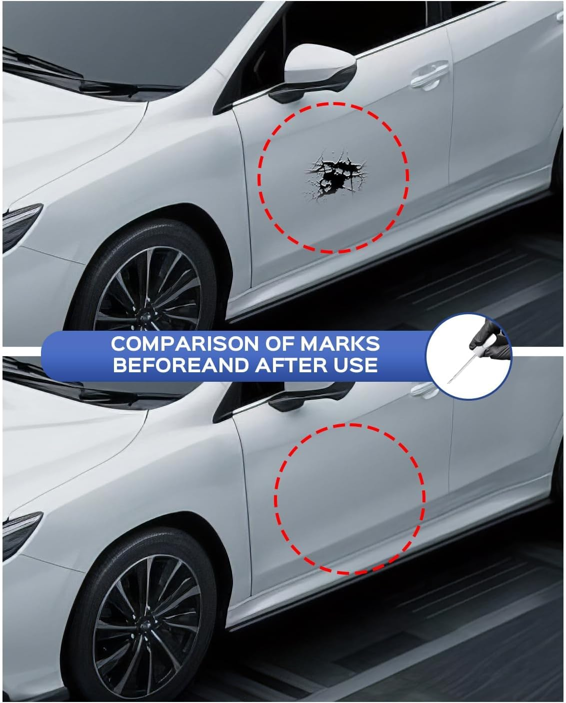 WR Blue Pearl(K7X) Touch up Paint Repair Kit Compatible with Subaru - DIY Kit Exactly Matches Chips and Nicks image number 1