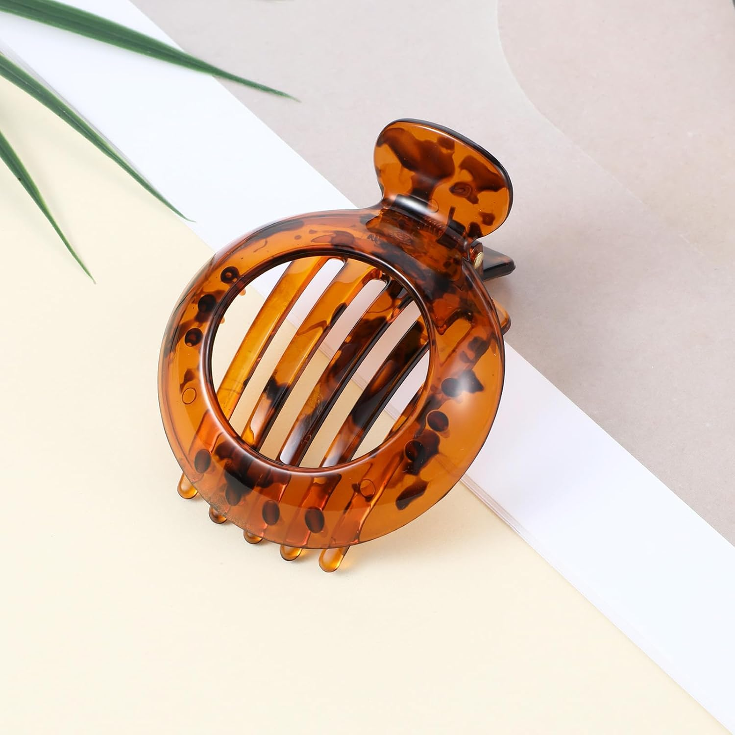 KFHENSOMR 2Pcs Small Hair Clip for Thin Hair Non-Slip Flat Hairs Claw Catch Jaw Clamp Resilient Spring Action Ideal for Everyday Accessory Clamps Hairs Accessories for Women image number 2