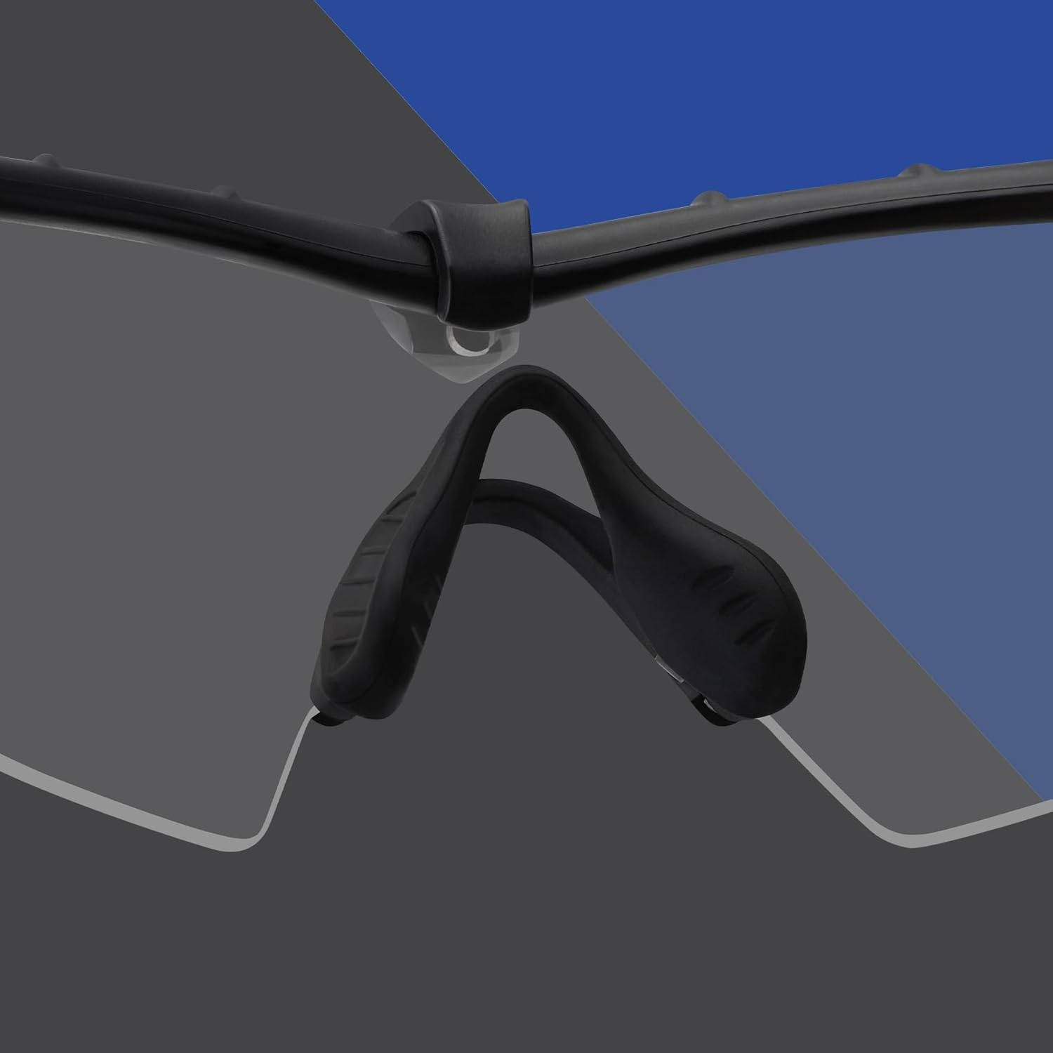 HILEEN Replacement Clip Rubber Kits for Oakley Si M Frame 2.0 | Si M Frame 3.0 OO9146 | Si Ballistic M Frame 2.0 Sunglass - 3 Pieces Black image number 5