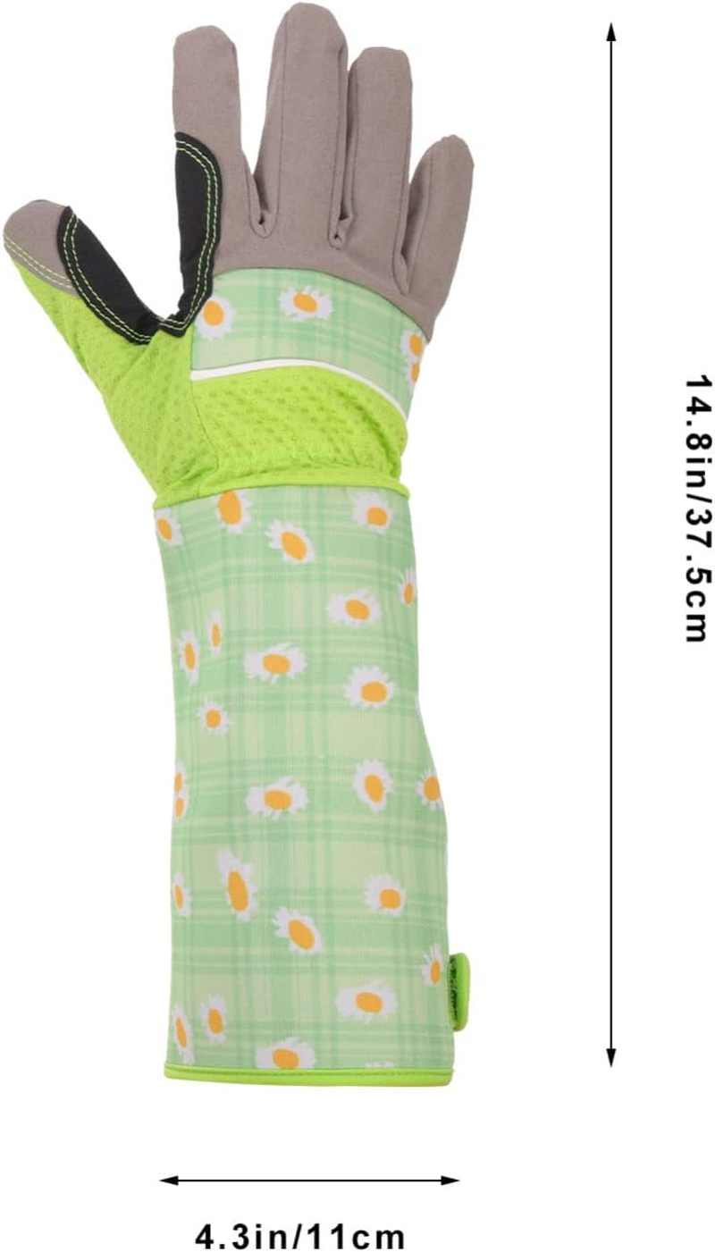 PHENOFICE Long Gardening Gloves for Women Tough Handling Gloves Food Grade Thorn-Resistant Indoor Outdoor Gardening Tools