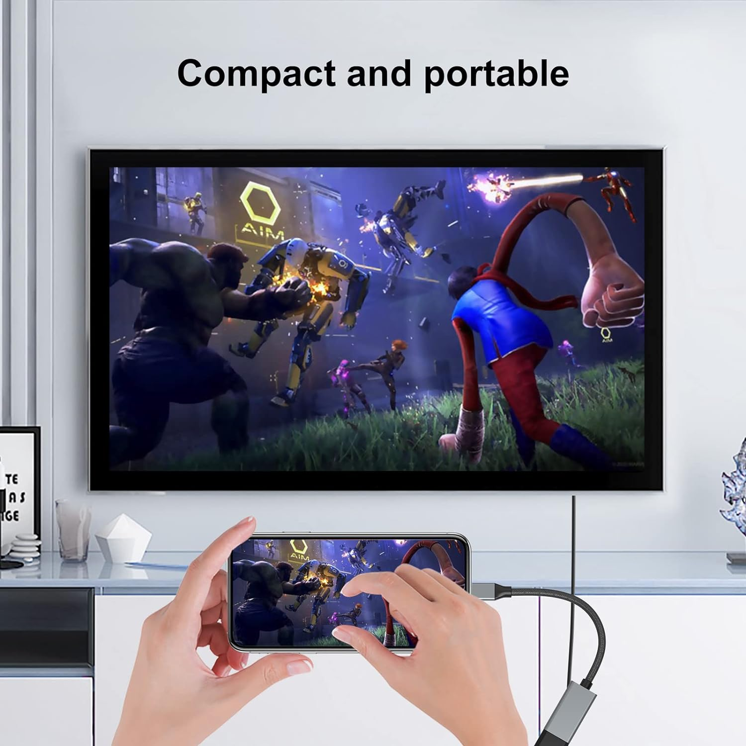 BENFEI 2 Pack USB C to HDMI Adapter (4K@60Hz), USB Type-C to HDMI Adapter [Thunderbolt 3 Compatible] with Macbook Pro 2023/2022/2021, Macbook Air/Ipad Pro 2022, Samsung Galaxy S23/S22 and More image number 4