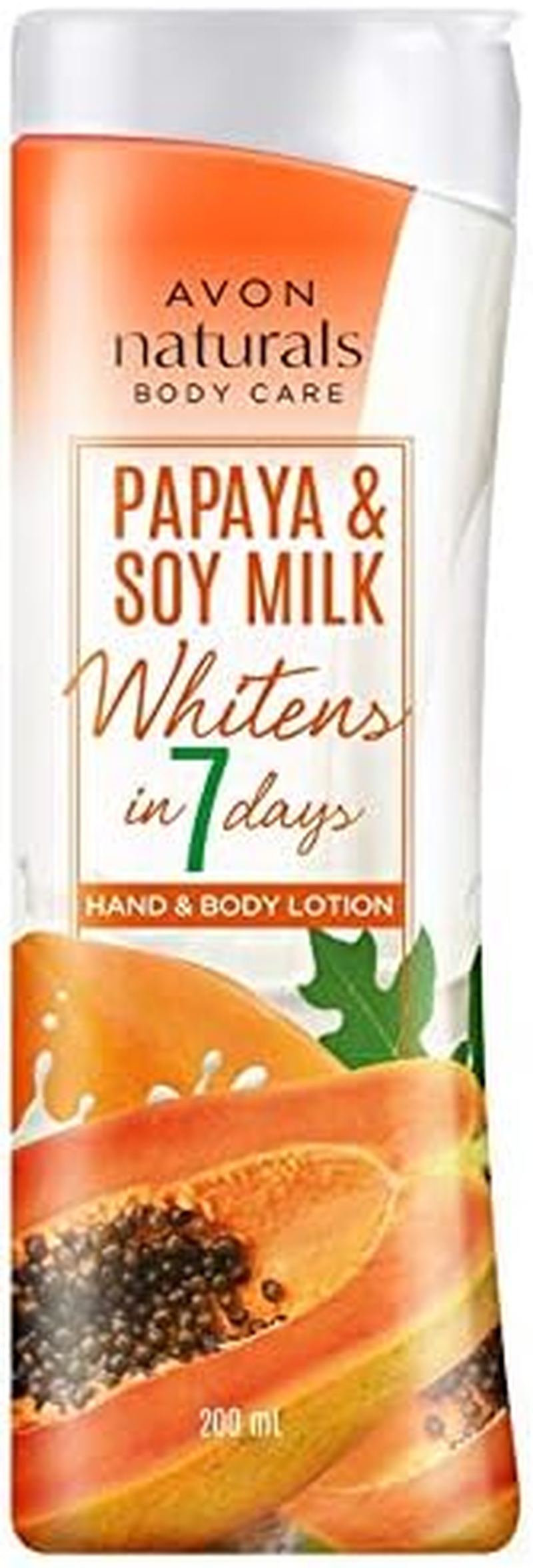 Avon Naturals Papaya and Soy Milk Hand and Body Lotion 200 Ml