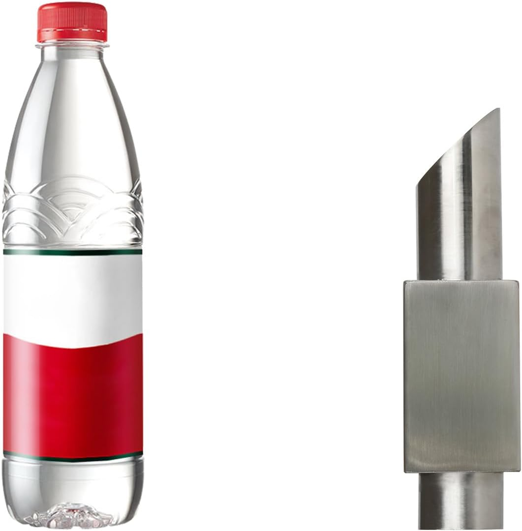 SUMGREEN 316 Stainless Steel 1.2 Inch round Spout Scupper, Water Fountain Spillway Landscape Decor Overall Length 7.5 Inch for Outdoor, Pools, Ponds, Water Walls (Silver) image number 3