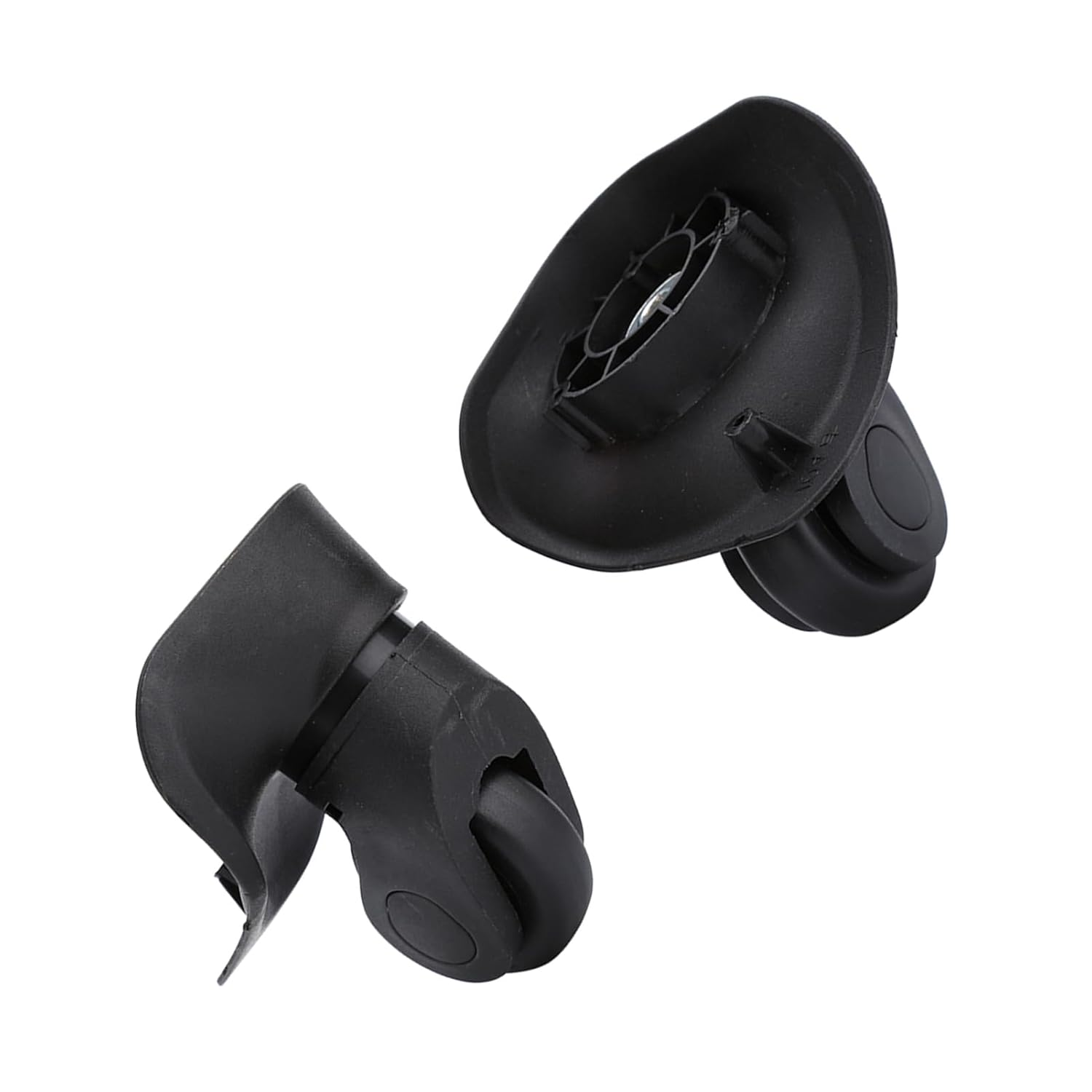 Luggage Wheels, 2Pcs/Set PVC Universal Luggage Wheels Replacement Single Roller, Wheels Black Silent Stemless Caster for Travel Customs Box Luggage Wheels Replacement Suitcase Accessory image number 4