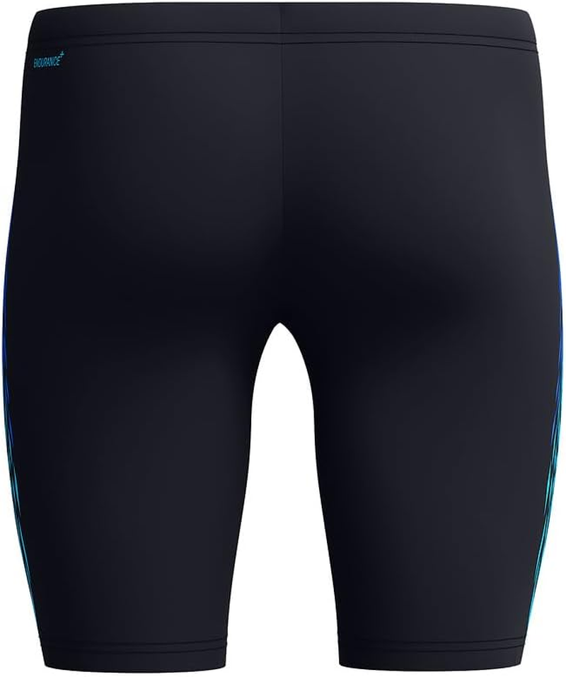 Speedo Men'S Tech Panel Jammer, Black/Cobalt Pop, 34 image number 4