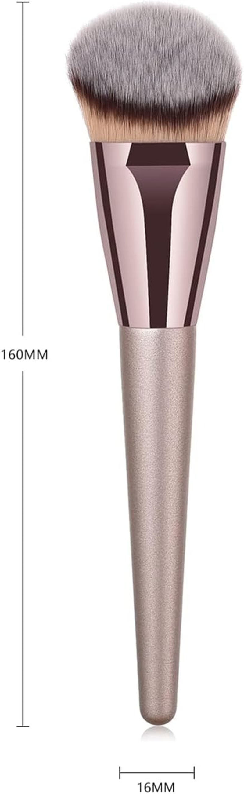 Professional Angled Foundation Brush, Premium Synthetic Kabuki Makeup Brush, Vegan, for Blending Liquid Powder BB Cream Bronzer Contour image number 3