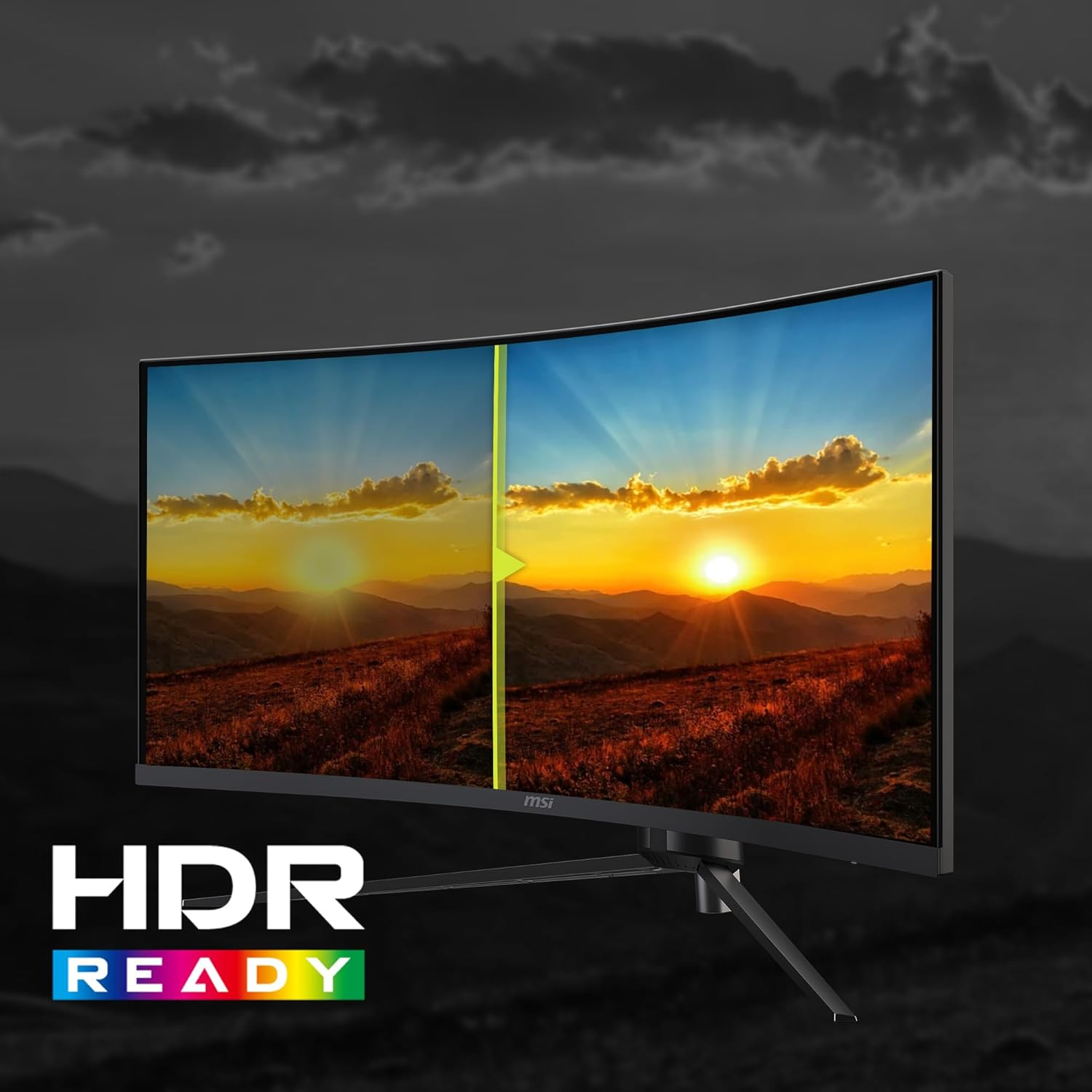 MSI MAG 345CQR 34" UWQHD 180Hz 1000R Curved VA Gaming Monitor - Black image number 5