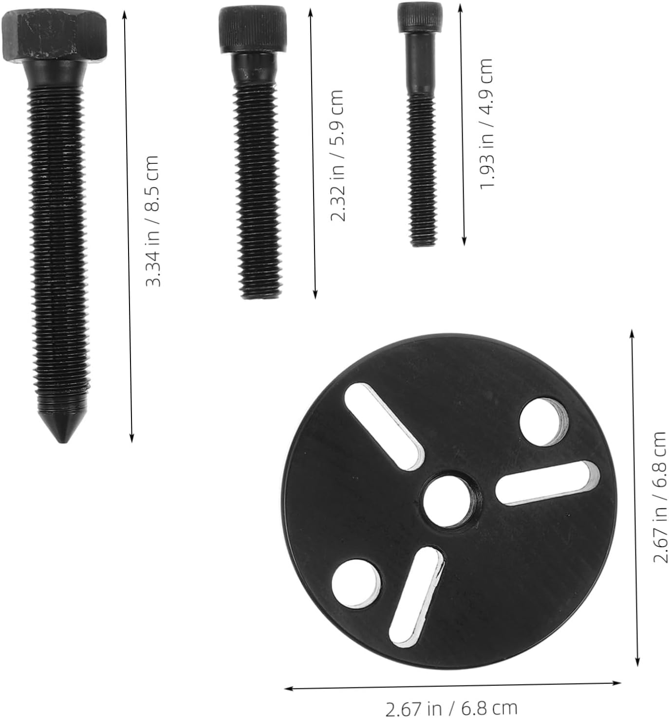 TOPPERFUN Air Conditioning Compressor Clutch Remover Puller Tool Kit for Car Truck Automotive Repair Includes Clutch Remover and Installer for Systems image number 6