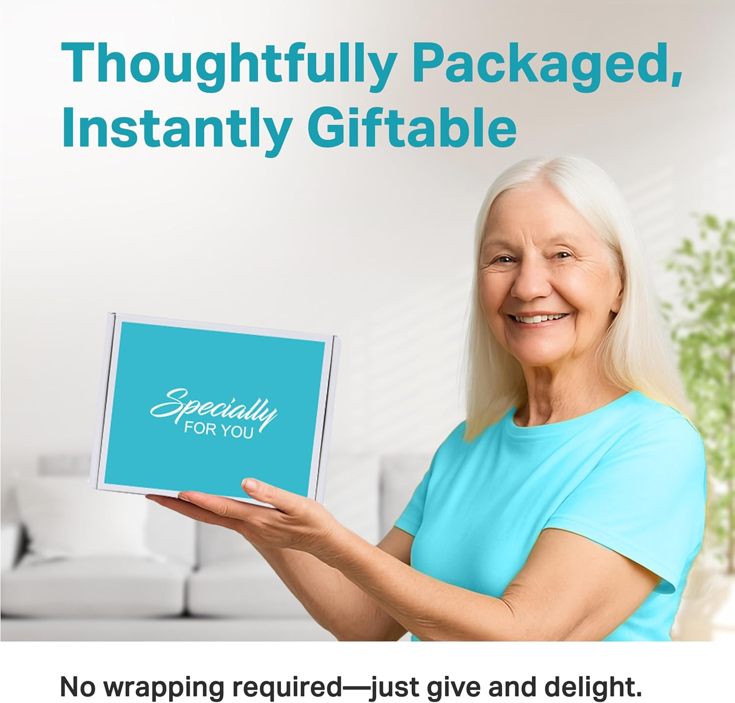 Tea Gifts for Women &ndash; Sampler Gift Basket with 15 Unique Blends, Honey Sticks, Stainless Tumbler & Gift-Ready Box (Teal)