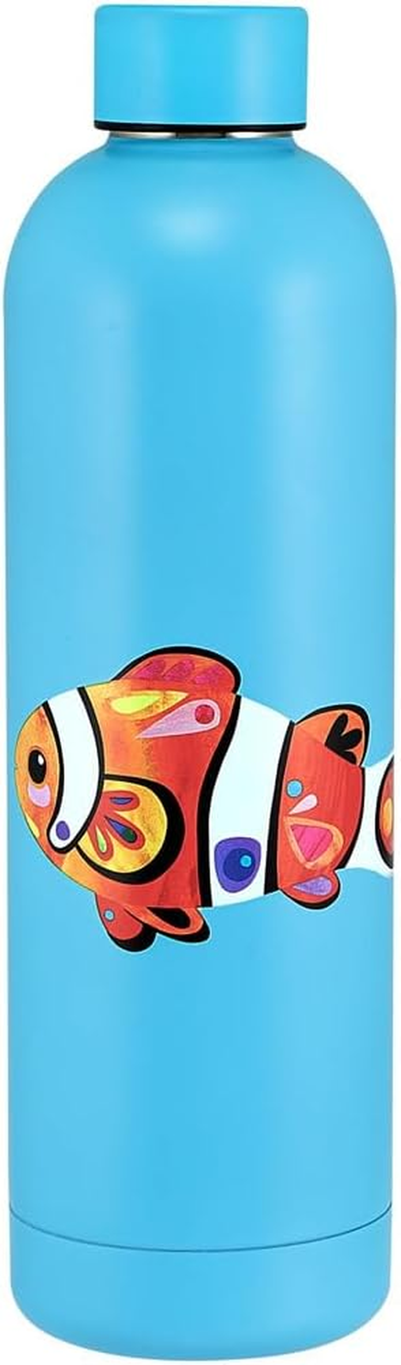 Maxwell & Williams Pete Cromer Ozzie Ocean Double Wall Insulated Bottle 750ML Green Turtle Gift Boxed