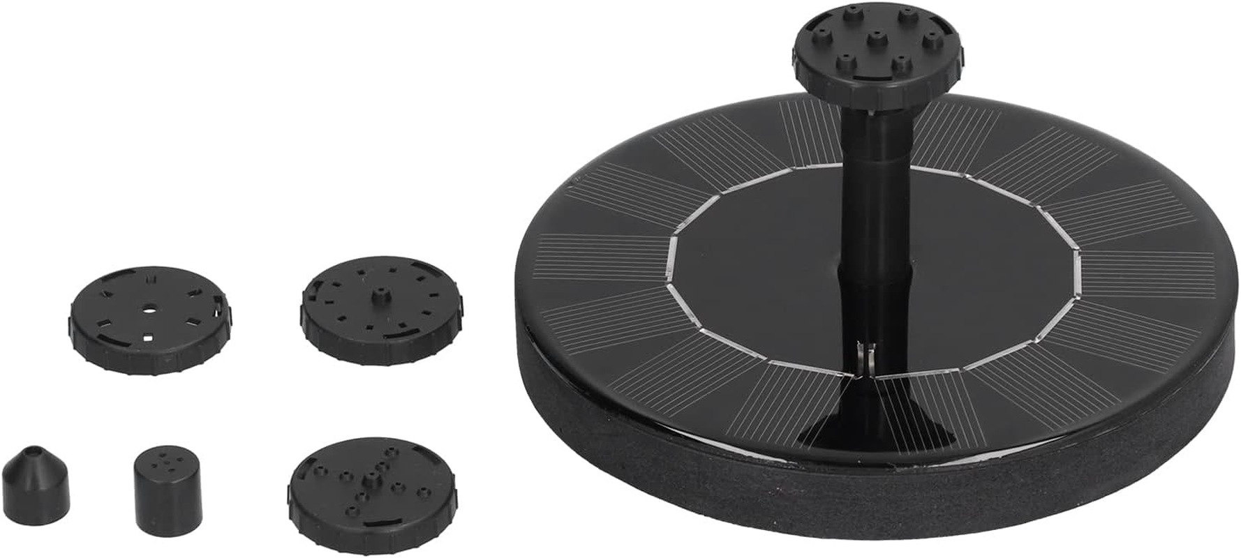 Automatic Solar Water Fountain, Floating 130Mm Automatic Solar Fountains Engineering Plastic Safe Reliable for Bird Baths for Swimming Pools for Fish Tanks image number 3