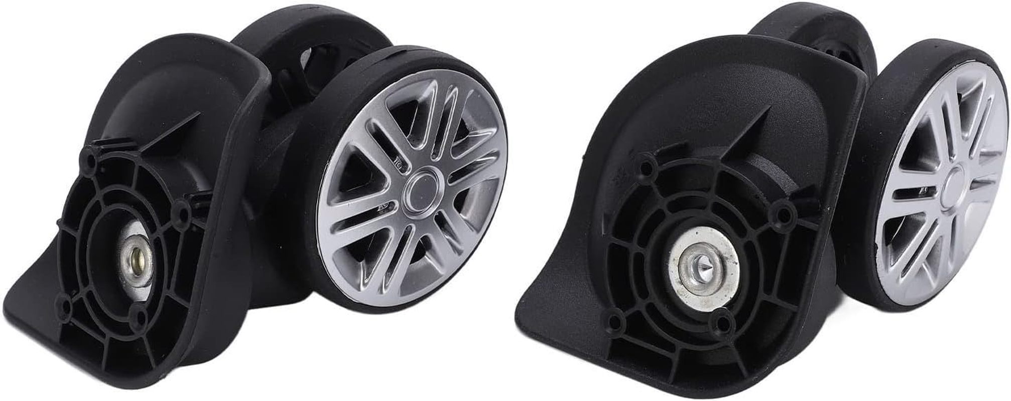 KOSDFOGE Replacement Wheel for Suitcase, 2 Pcs Luggage Swivel Wheels Suitcase Swivel Casters Repalcement Double Row Wheels image number 1