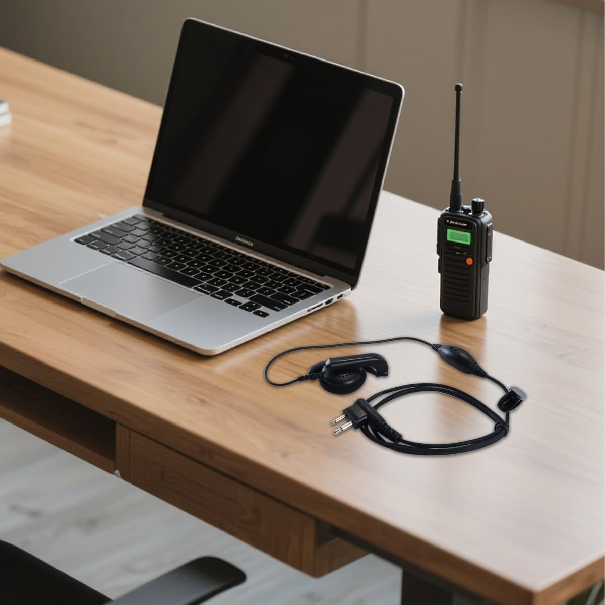 ANCLLO 1.5M Mono Earphone with Clip & 3.5Mm Jack - Lightweight Hands-Free Headset for Travel/Listening image number 3