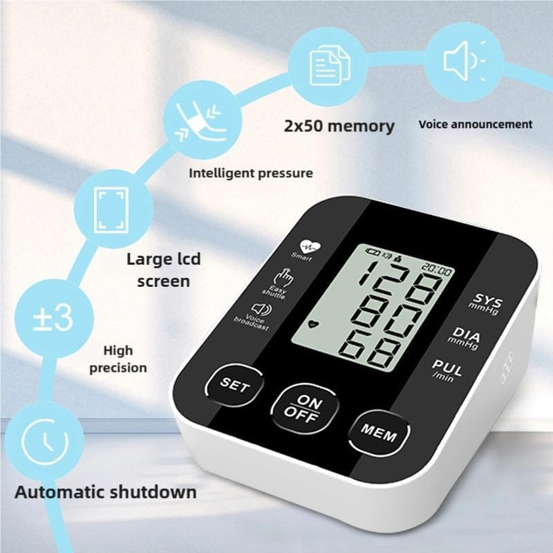 Blood Pressure Monitors, CE Certified Approved UK, Standard Blood Pressure Monitor Upper Arm Blood Pressure Machine for Home Use, Upper Arm Large Cuff(Blood Pressure Machine) image number 1