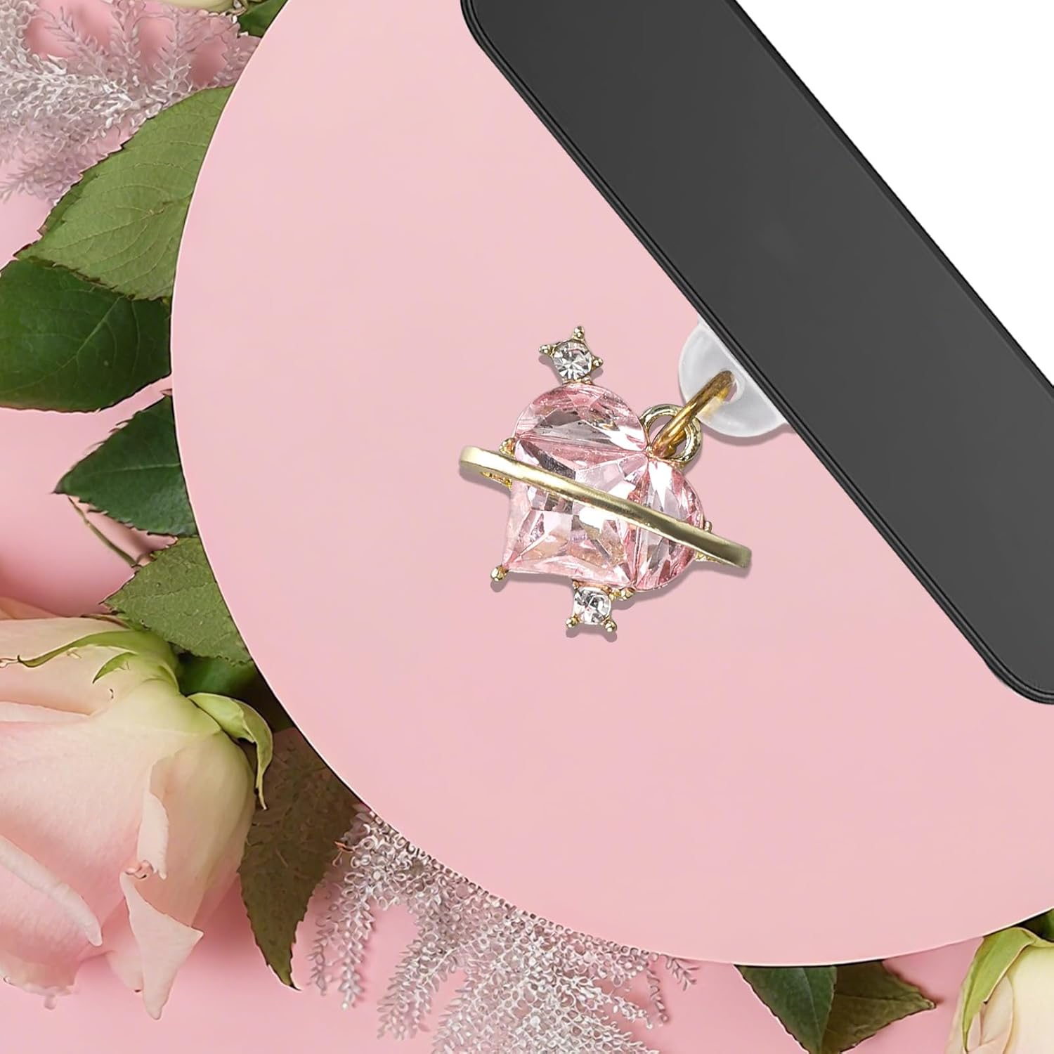 8Pcs Aesthetic Dust Plug Charms, Vintage Fantasy Star Moon Sun Heart Butterfly Pendant Y2K Type C & USB-C Charging Port Covers for E-Reader Smart Phone image number 1