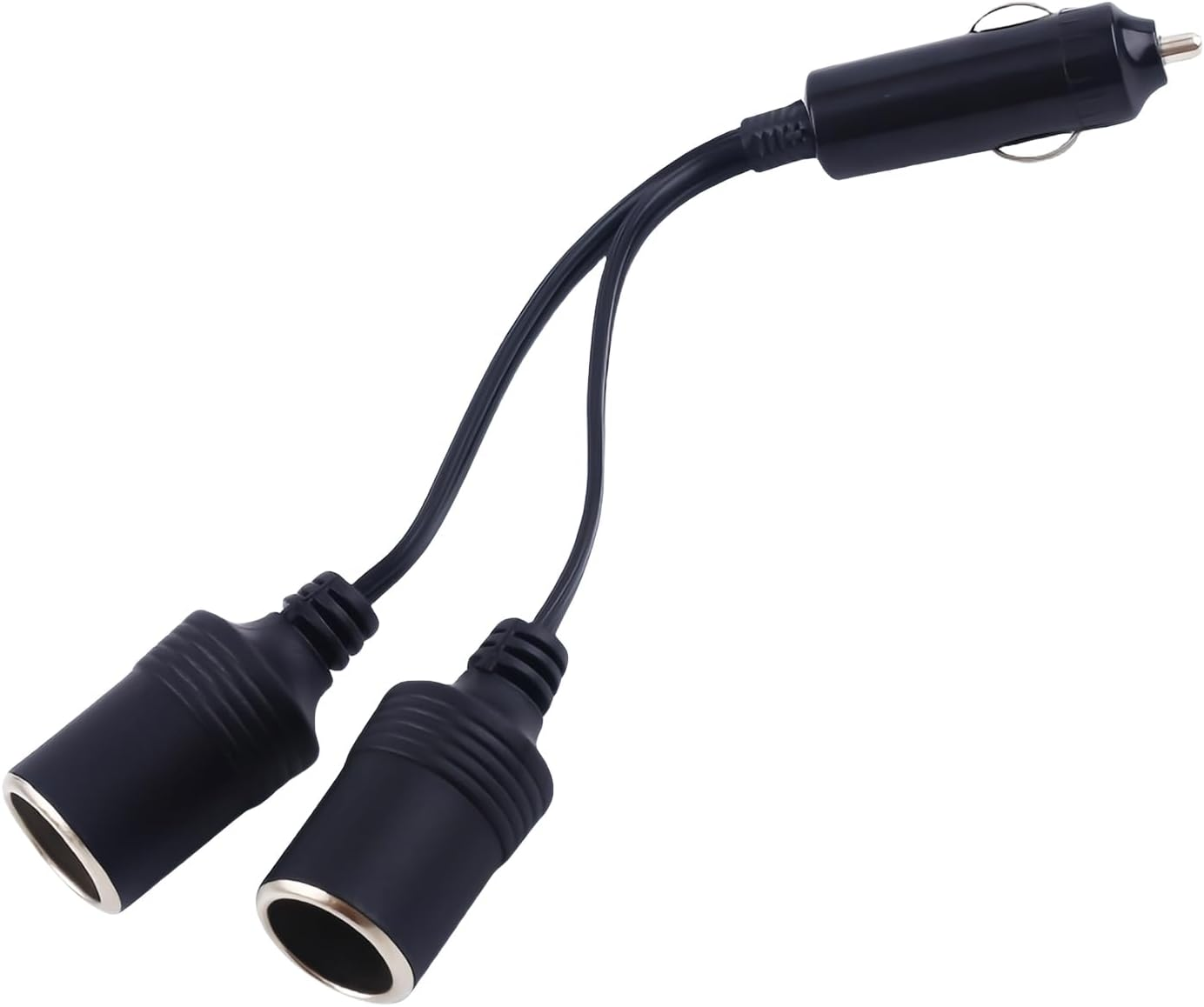 1 to 2 Car Cig Are Tte Lighter Splitter Adapter Power Charger Port, 12V/24V Plug Socket 2-Way Splitter Y Adapter, 15Cm Extension Cord with 15A Fuse image number 4