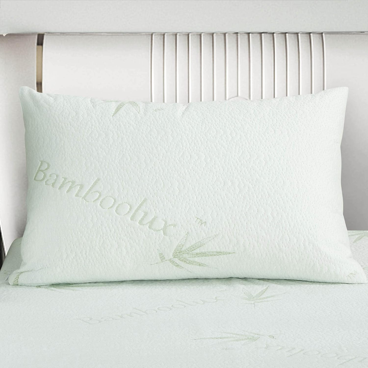 Set of 2 Luxton Bamboo Pillow Protectors, Breathable Bamboo Waterproof Pillow Protector 2 PCS Set