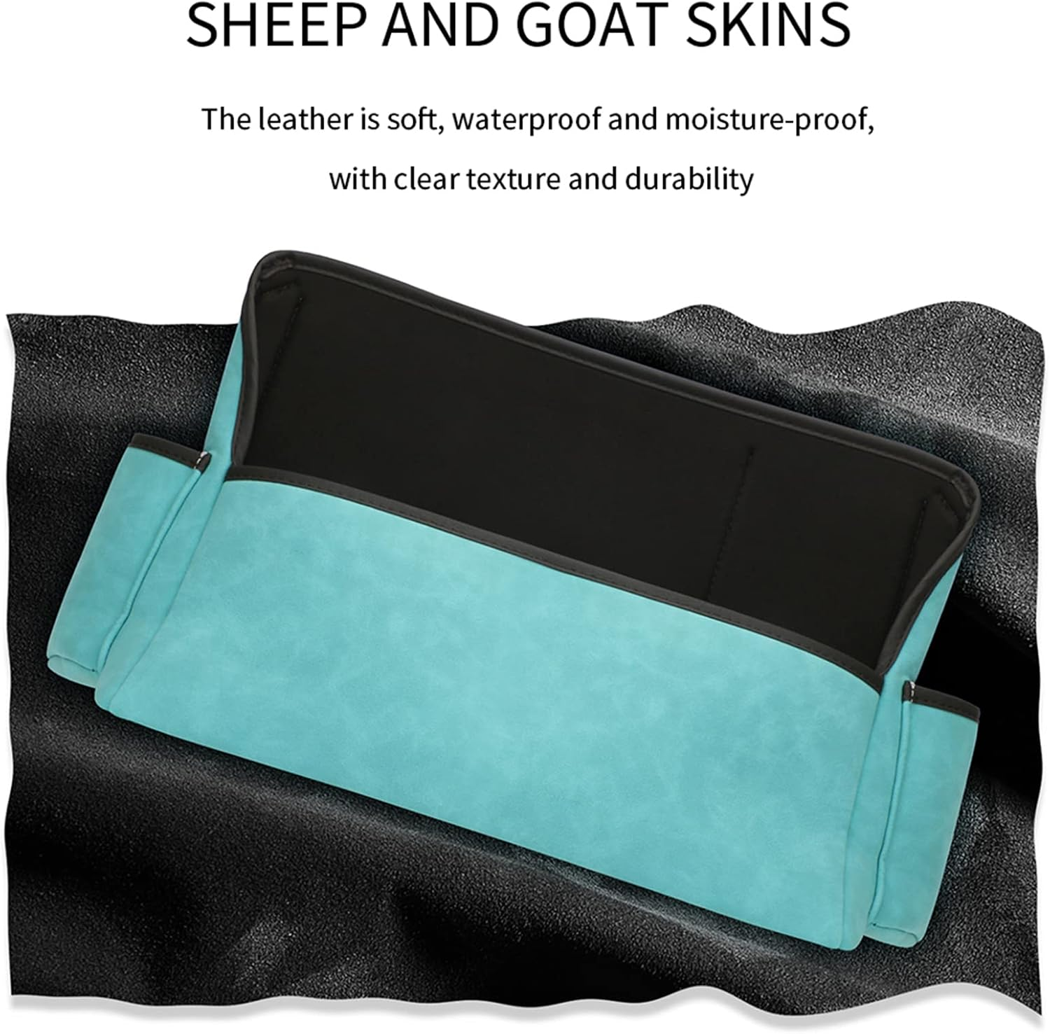 EKALA Car Pocket Handbag Holder for Car between Seats with Multi-Pocket Car Large Capacity Storage Bag Removable Inner Liner Pet Kids Barrier Car Net Pocket Purse Holder for Car(Black) - Brown image number 6