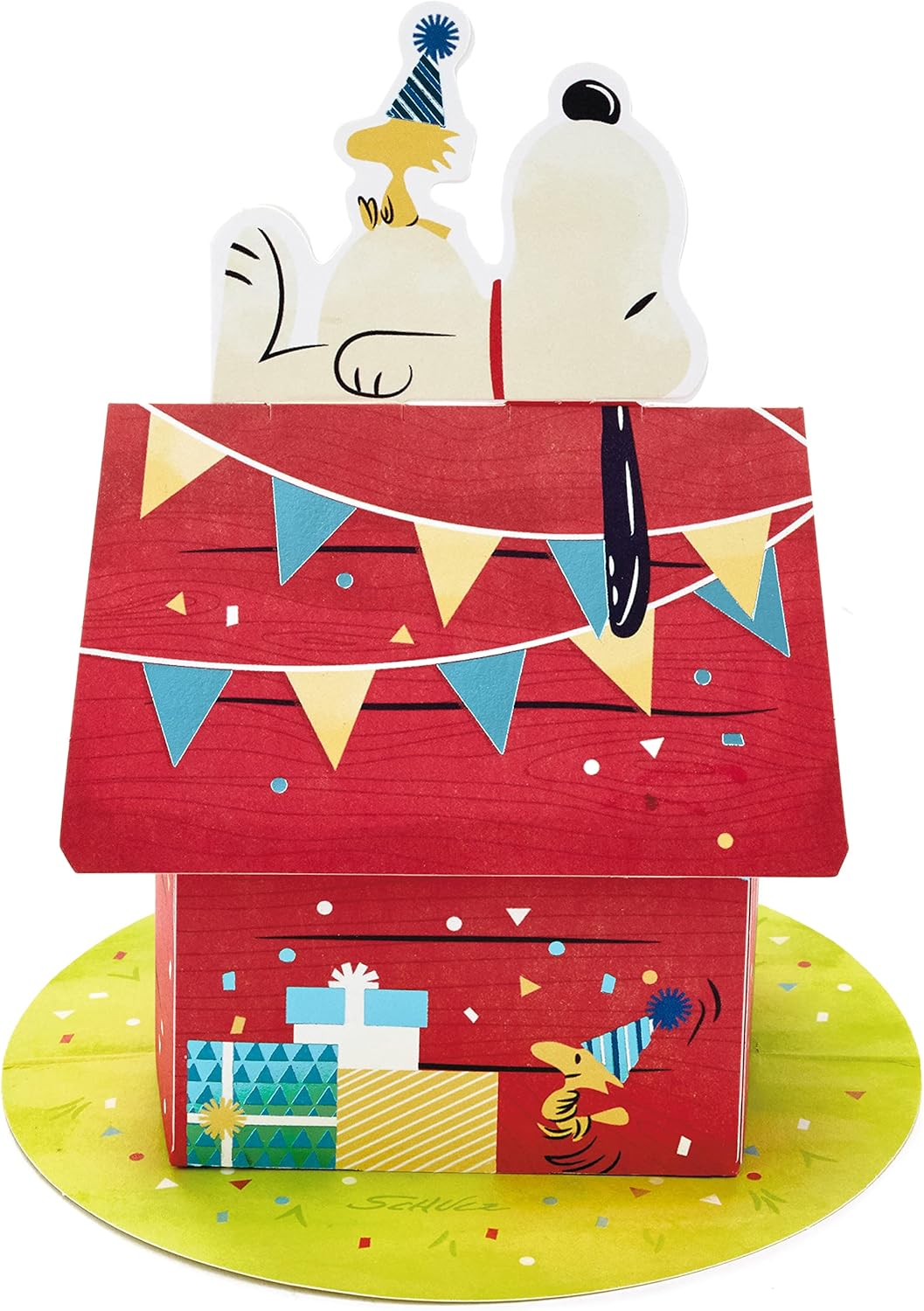 Hallmark Paper Wonder Peanuts Pop up Birthday Card (Snoopy Dog House) image number 2
