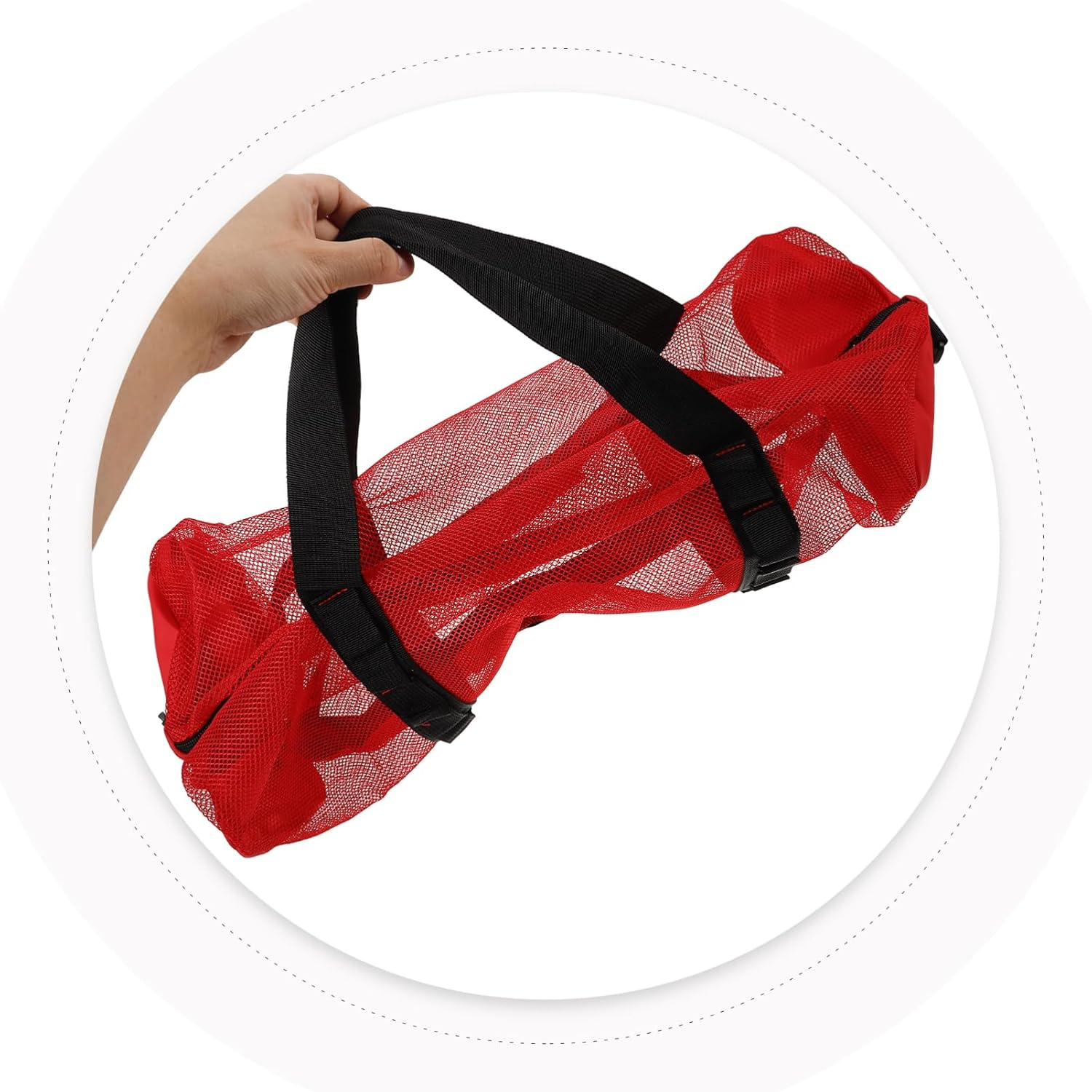 VANZACK Mesh Beach Tote Bag Drawstring Large Capacity for Pool Bag Organizer Storage for Shoes Towel Swim Gear Multi-Use image number 2