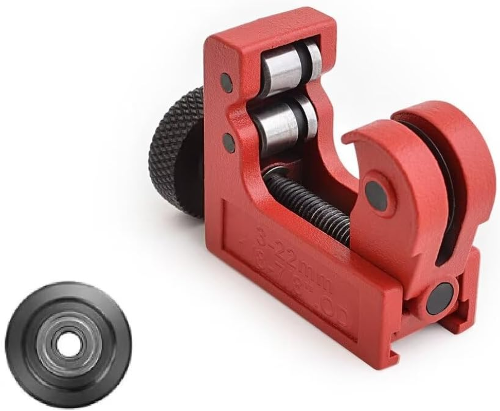Gunpla Mini Pipe Cutter, 3-22 Mm, Heavy Duty Zinc Alloy Steel Adjustable Pipe Cutter Portable Lightweight Tool for Plumbers Cutting Stainless Steel Copper Aluminium Brass PVC Steel Pipes image number 4