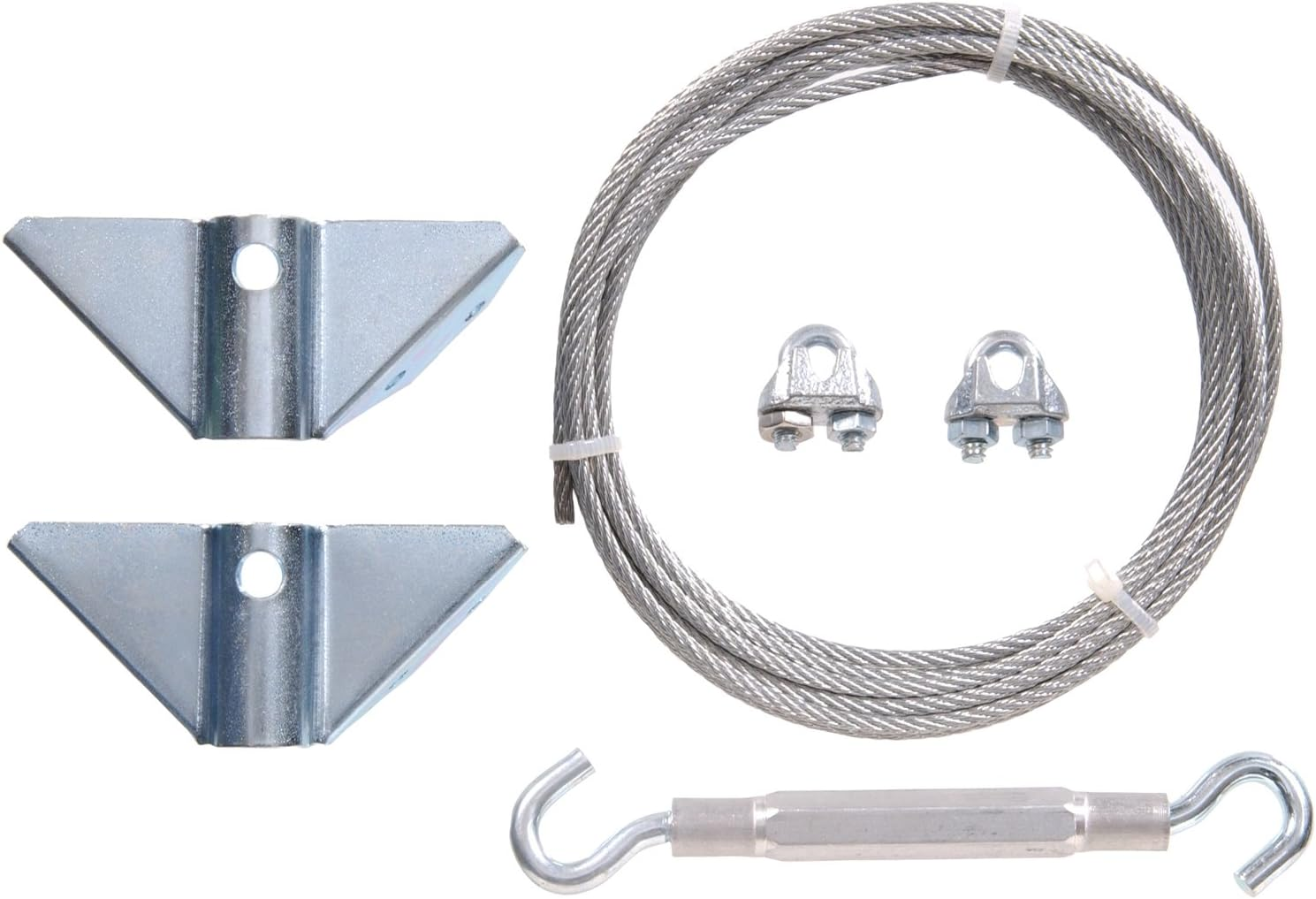 Hardware Essentials 851362 Anti-Sag Gate Kit, Hardware Kit, Steel, Zinc Plated, 7Ft, Interior and Exterior