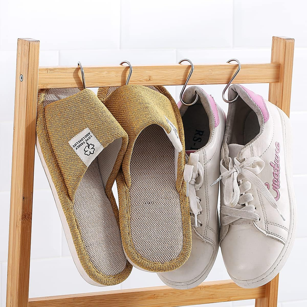 Evanda S Hooks for Hanging Pack of 30, Heavy Duty Stainless Steel Metal Mutil Purpose Hanger for Kitchen Pans, Pots, Utensils Tooks, Cups, Mugs, Clothes, Bags, Towels, Plants - 3Rd Rainbow image number 2