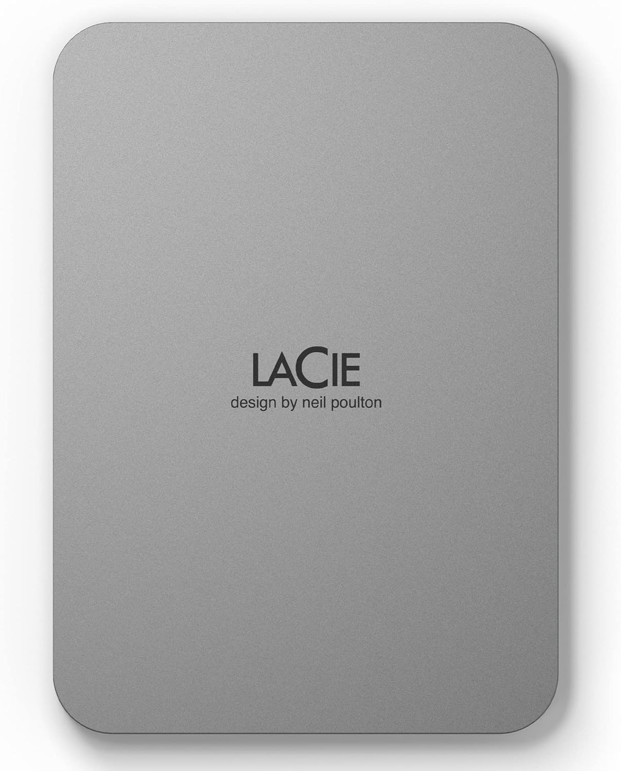 Lacie 2TB Mobile Drive External Portable Hard Drive with USB-C Cable, Moon Silver image number 3