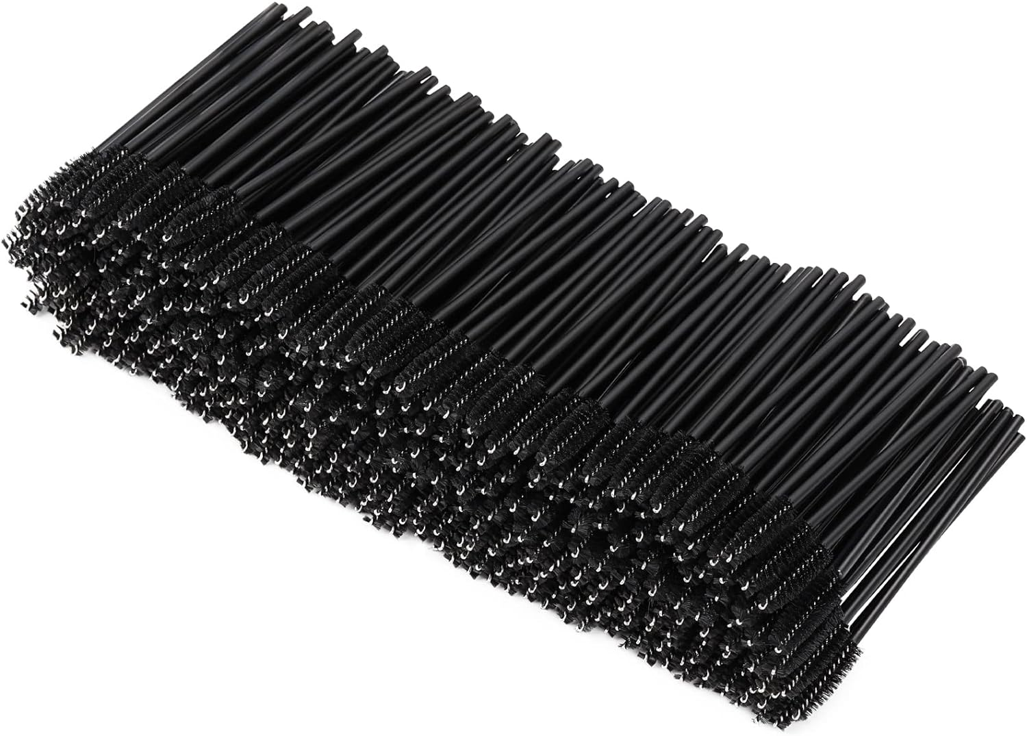 Tbestmax 500 Disposable Mascara Wands, Black Eyelash Brush Spoolies for Eyebrow Eye Lash Extension image number 4