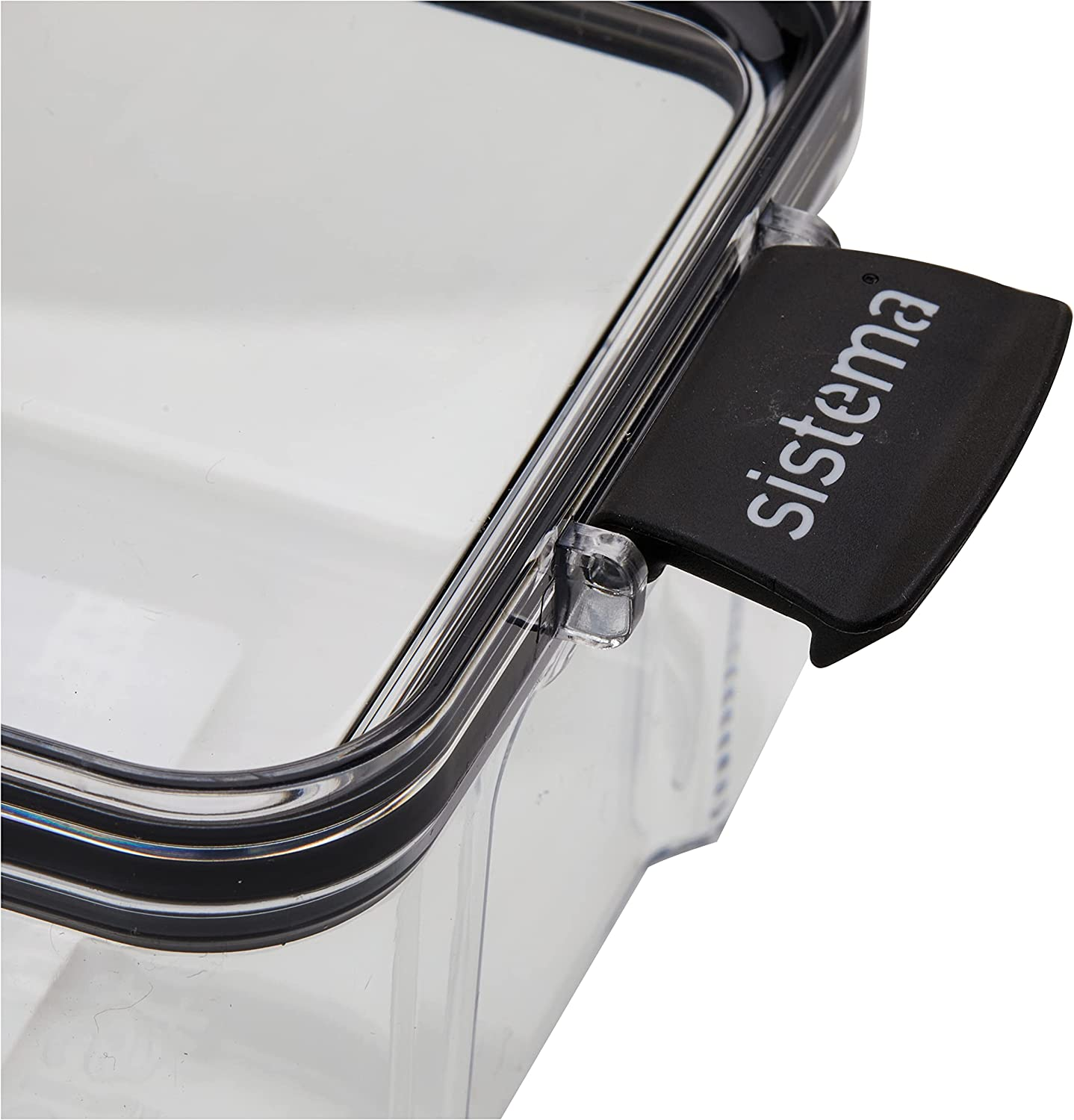 Sistema Ultra Square Food Container, 1.3L, Black & J7S95 Ultra Square Food Container, 460Ml, Black, Brown/Tan image number 4