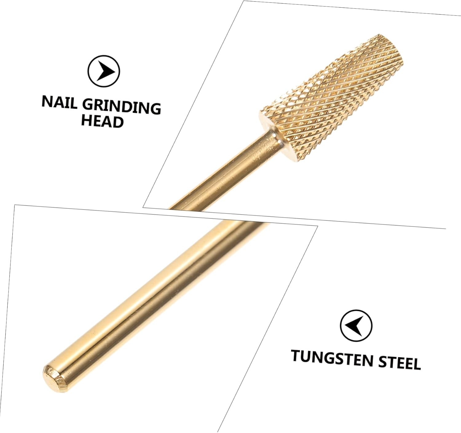 Gatuida Replacement Manicure Grinding Head Nail Art Bits Tungsten Steel Nail Sander Polishing Heads image number 6