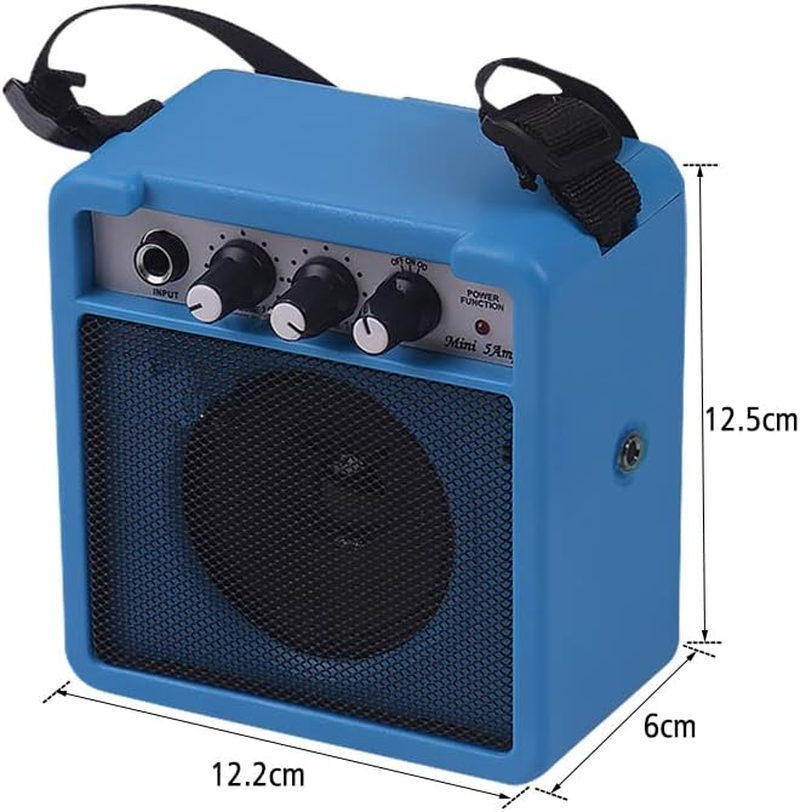 Yasao 5W Mini Guitar Amplifier Amp Speaker with 3.5Mm & 6.35Mm Inputs 1/4 Inch Output Supports Volume Tone Adjustment Overdrive image number 6