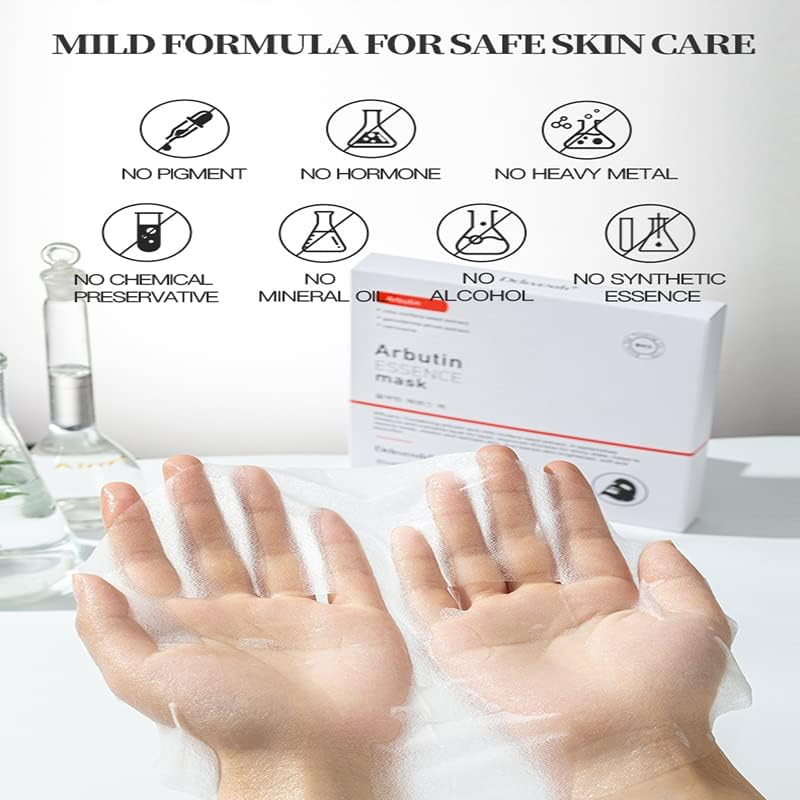 Deleventh Korea &Alpha;-Arbutin Essence Facial Mask 30Ml&times;5Pcs / Anti-Wrinkle, Moisturizing, and Balancing Skin Moisture and Oil for Elastic and Tender Skin, Reduce Rough Dry Lines and Remove Blackheads image number 2