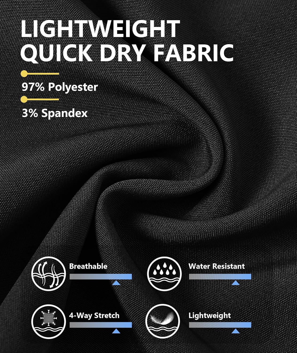 Mens Sport Shorts 3 Pack Zip Pockets Gym Training Athletic Shorts for Men with Drawstring Elastic Waist image number 6