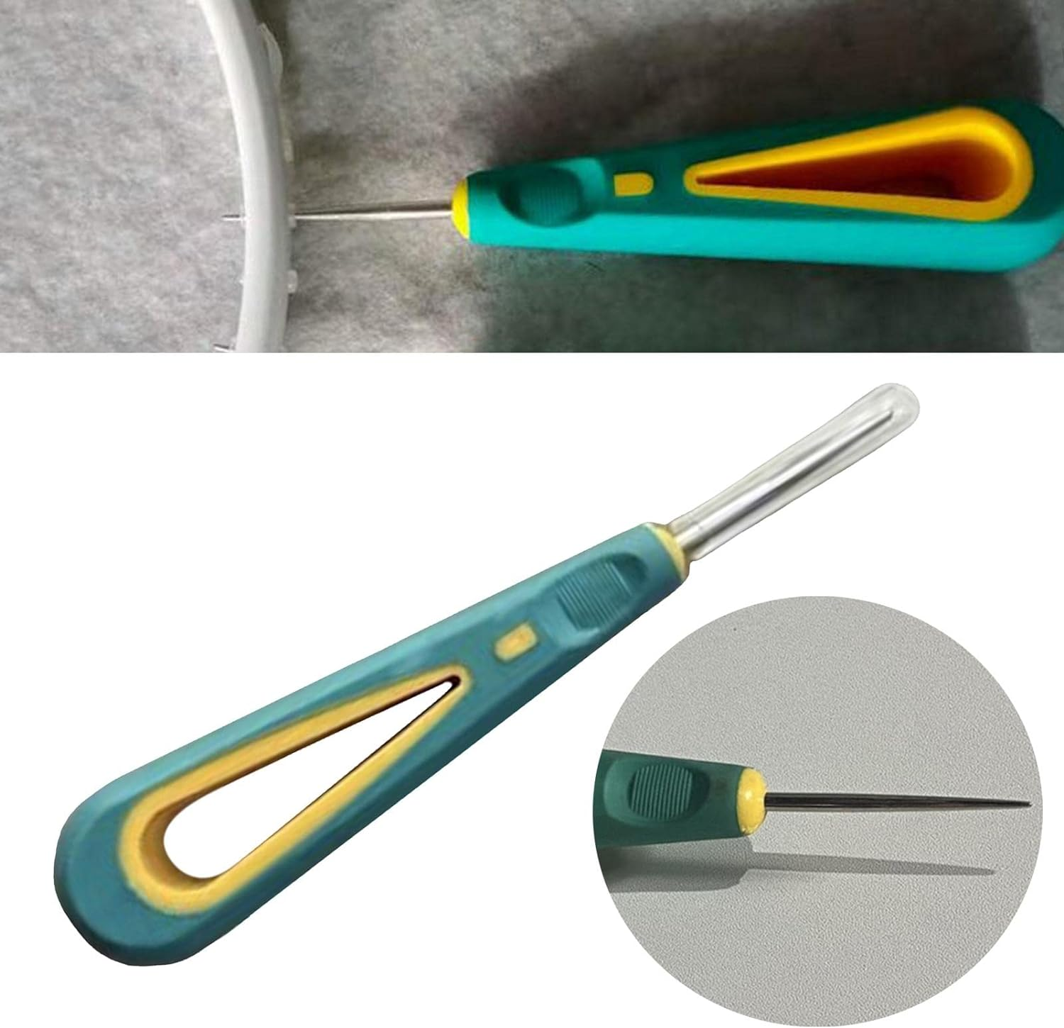 Strong Badminton Racket Stringing Straight Awl, Stringing Tools, PU Leather Shoes Repair Tennis Racket Awl for Tennis Sports Replacement image number 2